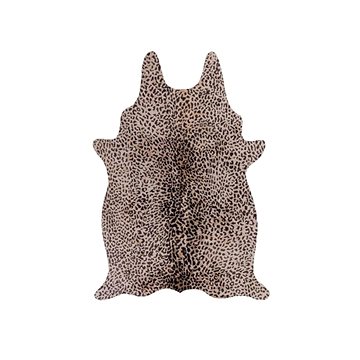 Kusový koberec Fau× Animal Leopard Print Brown/Natural 155×195 tvar kožešiny cm