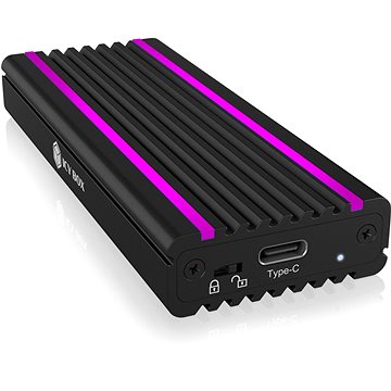 E-shop ICY BOX IB-1824ML-C31 USB-Typ-C-Gehäuse für M.2 NVMe SSD - RGB