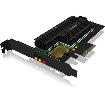 ICY BOX IB-PCI215M2-HSL PCIe rozšiřující karta pro 2x M.2 SSD s chladičem