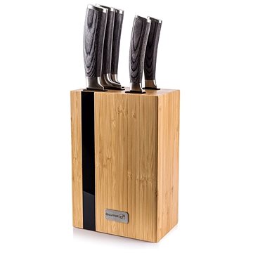 E-shop G21 Gourmet Rustic Messerset 5-teilig + Messerblock aus Bambus