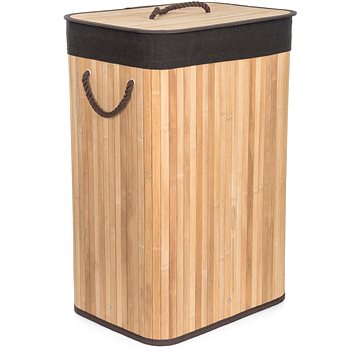 E-shop G21 Korb 40 × 30 × 60 cm 72 l mit braunem Stoffkorb, Bambus