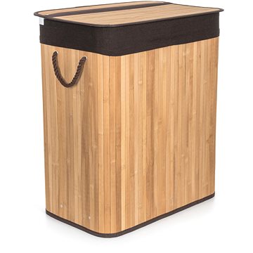 E-shop G21 Korb 52 × 32 × 63 cm 105 l mit braunem Stoffkorb, Bambus