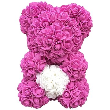 APT Dárkový medvídek z růží 23 cm, růžový