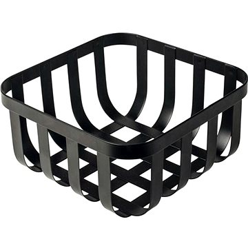 Košík na pečivo Gusta 19,5x19,5 cm, černý