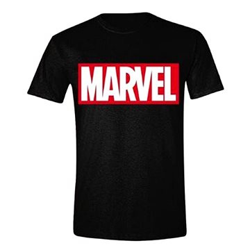 Marvel Box Logo - tričko L