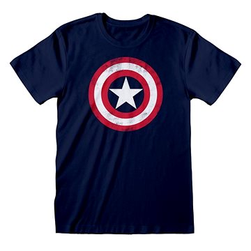 Captain America - Shield Distressed - tričko S