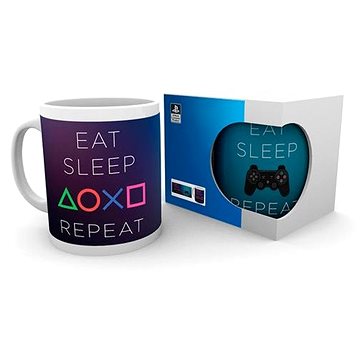 E-shop PlayStation - Eat Sleep Play Repeat - Becher