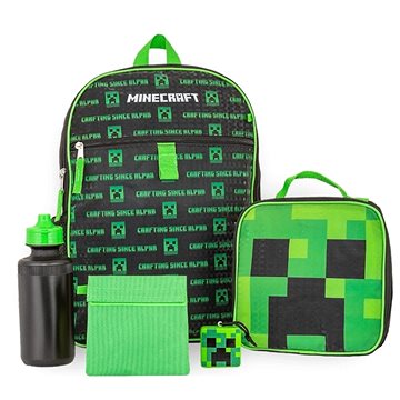 Minecraft - Mobs - Rucksack, Snack-Box, Trinkflasche, Anhänger