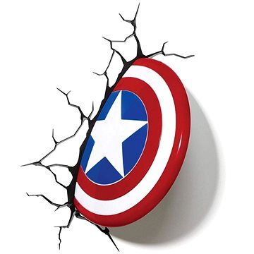 Captain America - Shield - lampa dekorativní na zeď