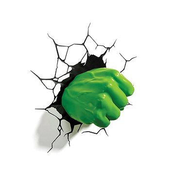 Hulk - Fist - lampa dekorativní na zeď