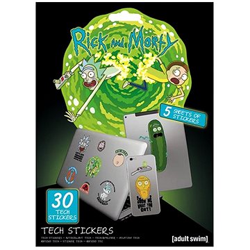 Rick and Morty - Adventures - samolepky na elektroniku (30ks)