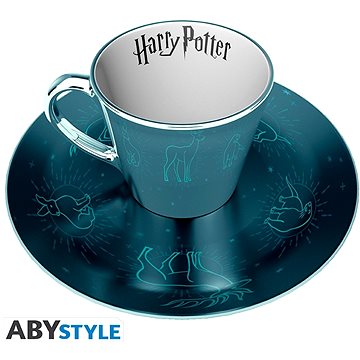 Harry Potter - Patronus - porcelánový hrnek s podšálkem