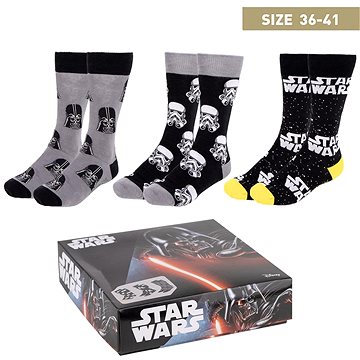 E-shop Star Wars - 3 páry ponožek 35-41