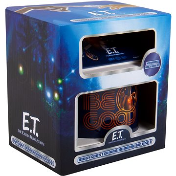 E-shop E.T. - hrnek, klíčenka a podtácek