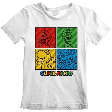 Super Mario - Squares - dětské tričko - 12-13 let