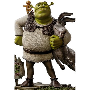 E-shop Shrek - Donkey And The Gingerbread Man - Deluxe Art Scale 1/10