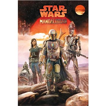 Star wars - Hvězdné války Tv Seriál The Mandalorian - Crew - plakát