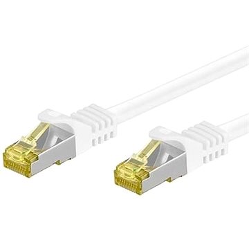 OEM S/FTP patchkabel Cat 7, s konektory RJ45, LSOH, 3m, bílý