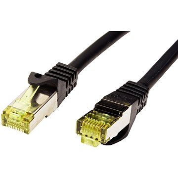 OEM S/FTP patchkabel Cat 7, s konektory RJ45, LSOH, 10m, černý