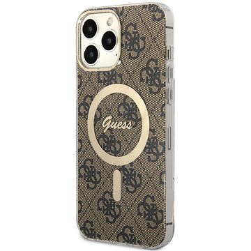 E-shop Guess 4G IML MagSafe kompatibles Back Cover für iPhone 13 Pro Max Brown