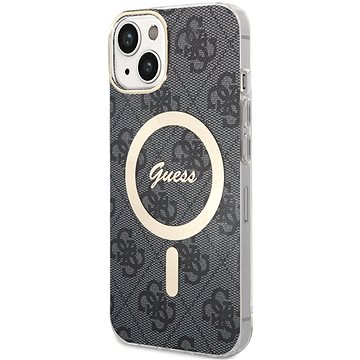 E-shop Guess 4G IML MagSafe kompatibles Back Cover für iPhone 14 Black