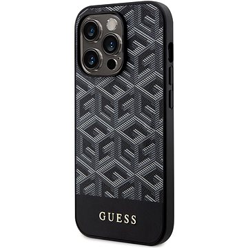 E-shop Guess PU G Cube MagSafe kompatibles Back Cover für iPhone 13 Pro Black