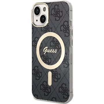 E-shop Guess IML 4G MagSafe Back Cover für iPhone 15 Schwarz
