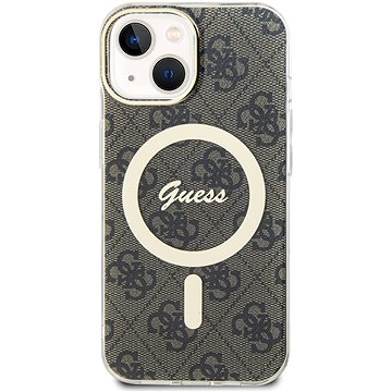 E-shop Guess IML 4G MagSafe Back Cover für iPhone 15 Braun