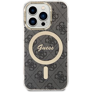 E-shop Guess IML 4G MagSafe Back Cover für iPhone 15 Pro Schwarz