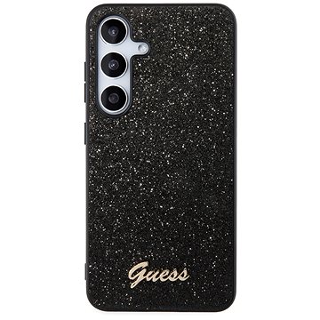 E-shop Guess PC/TPU Glitter Flakes Metal Logo Backcover für das Samsung Galaxy S24 Black