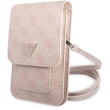 E-shop Guess PU 4G Triangle Logo Phone Bag Pink