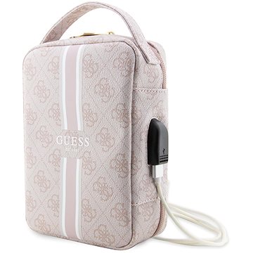 E-shop Guess PU 4G Printed Stripes Travel Universal Bag Pink