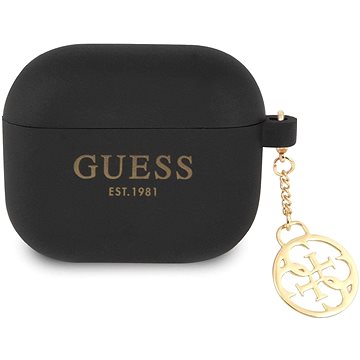 E-shop Guess 4G Charms Silikoncover für Apple Airpods 3 Black