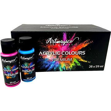 Artmagico Sada akrylových barev Premium 28 ks
