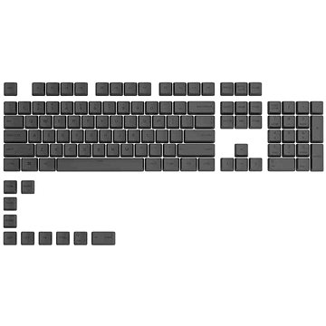 E-shop Glorious GPBT Keycaps - 114 PBT - ANSI - US-Layout - Black Ash