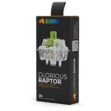 E-shop Glorious Raptor Switch, mechanisch, 5-Pin, klickend, MX-Stem, 55g - 36 St.