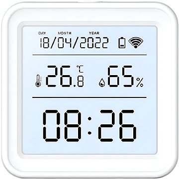 E-shop Gosund Temperature HumiditySensor with backlight, WiFi