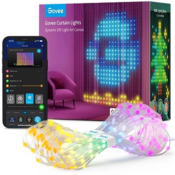 E-shop Govee RGBIC Curtain Light 520 LED, 1.5 × 2 m