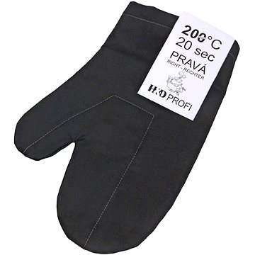 H&D Kuchyňská rukavice, pravá, černá, 30x19 cm