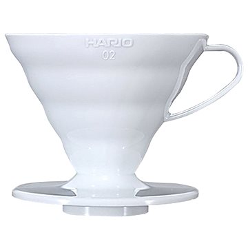 Hario Dripper V60-02, plastový, bílý