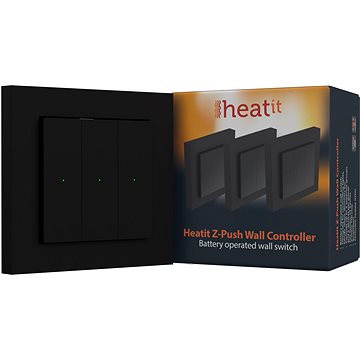 E-shop HEATIT Z-Push Wall Controller Black RAL 9011