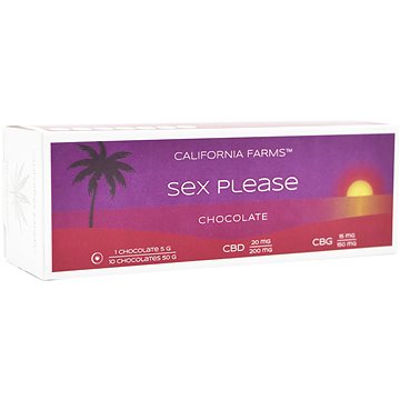 California Farms Sex please Čokoláda, 200 mg CBD, 150 mg CBG