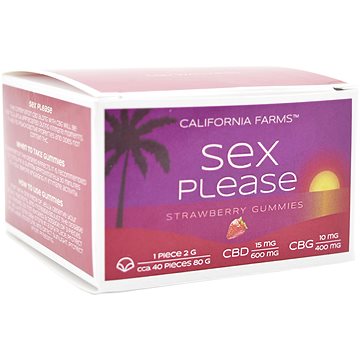 California Farms Sex please Želé, 600 mg CBD, 400 mg CBG