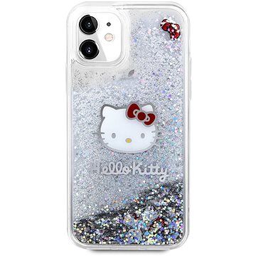E-shop Hello Kitty Liquid Glitter Electroplating Head Logo Backcover für das Phone 11 Transparent