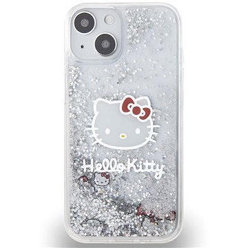 E-shop Hello Kitty Liquid Glitter Electroplating Head Logo Backcover für das iPhone 12/12 Pro Transparent