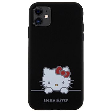E-shop Hello Kitty Liquid Silicone Daydreaming Logo Backcover für das iPhone 11 Black