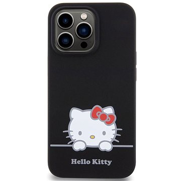 E-shop Hello Kitty Liquid Silicone Daydreaming Logo Backcover für das iPhone 13 Pro Black