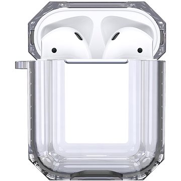 Hishell Two Colour Clear Case for Airpods 1&2 Black