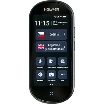 E-shop HELMER OTR 212 Smarter Sprachübersetzer - schwarz