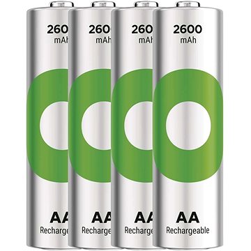 E-shop GP Wiederaufladbare Batterien ReCyko 2600 AA (HR6), 4 Stück